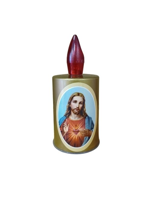 LED náhrobný kahanec - Ježiš Kristus