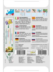 Zadn� strana obalu osiva fazule s popisom a n�vodom na pestovanie.