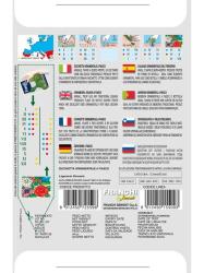 zadn� strana obalu osiva okrasnej tekvice lagen�ria s pokynmi pre pestovanie