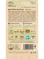 Zadn� strana papierov�ho obalu petr�lenu Cukrowa s popisom a pokynmi pre pestovanie.