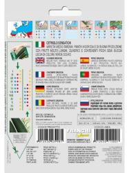 Zadn� strana papierov�ho obalu osiva s popisom a pokynmi na pestovanie.